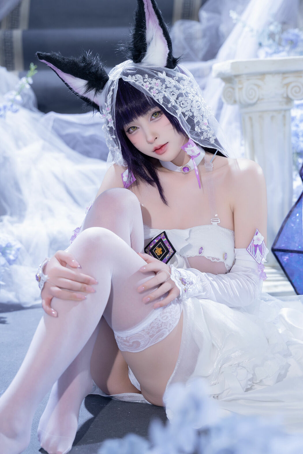 Coser@清水由乃 – 碧蓝航线 武藏紫藤花 (52P – 1V)