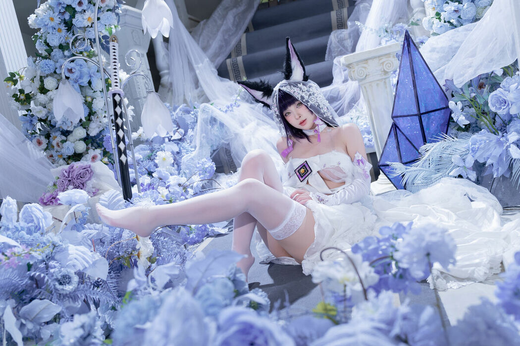 Coser@清水由乃 – 碧蓝航线 武藏紫藤花 (52P – 1V)