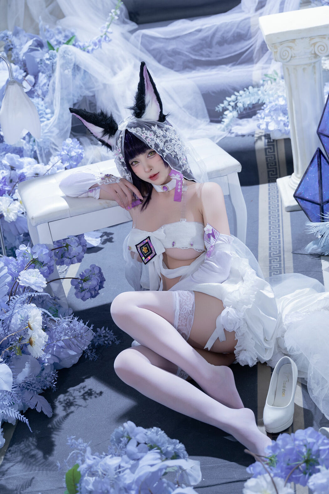 Coser@清水由乃 – 碧蓝航线 武藏紫藤花 (52P – 1V)