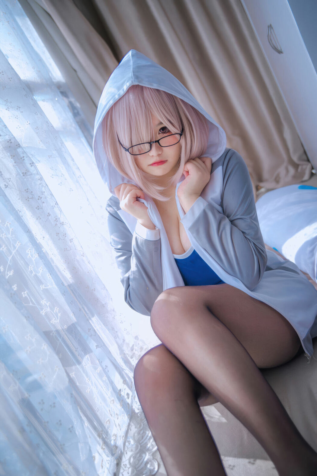 Coser@阿半今天很开心 – 玛修同人体操服 (21P)