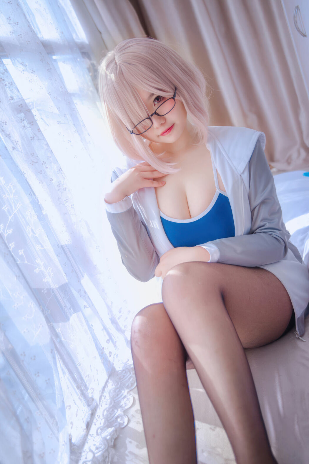 Coser@阿半今天很开心 – 玛修同人体操服 (21P)