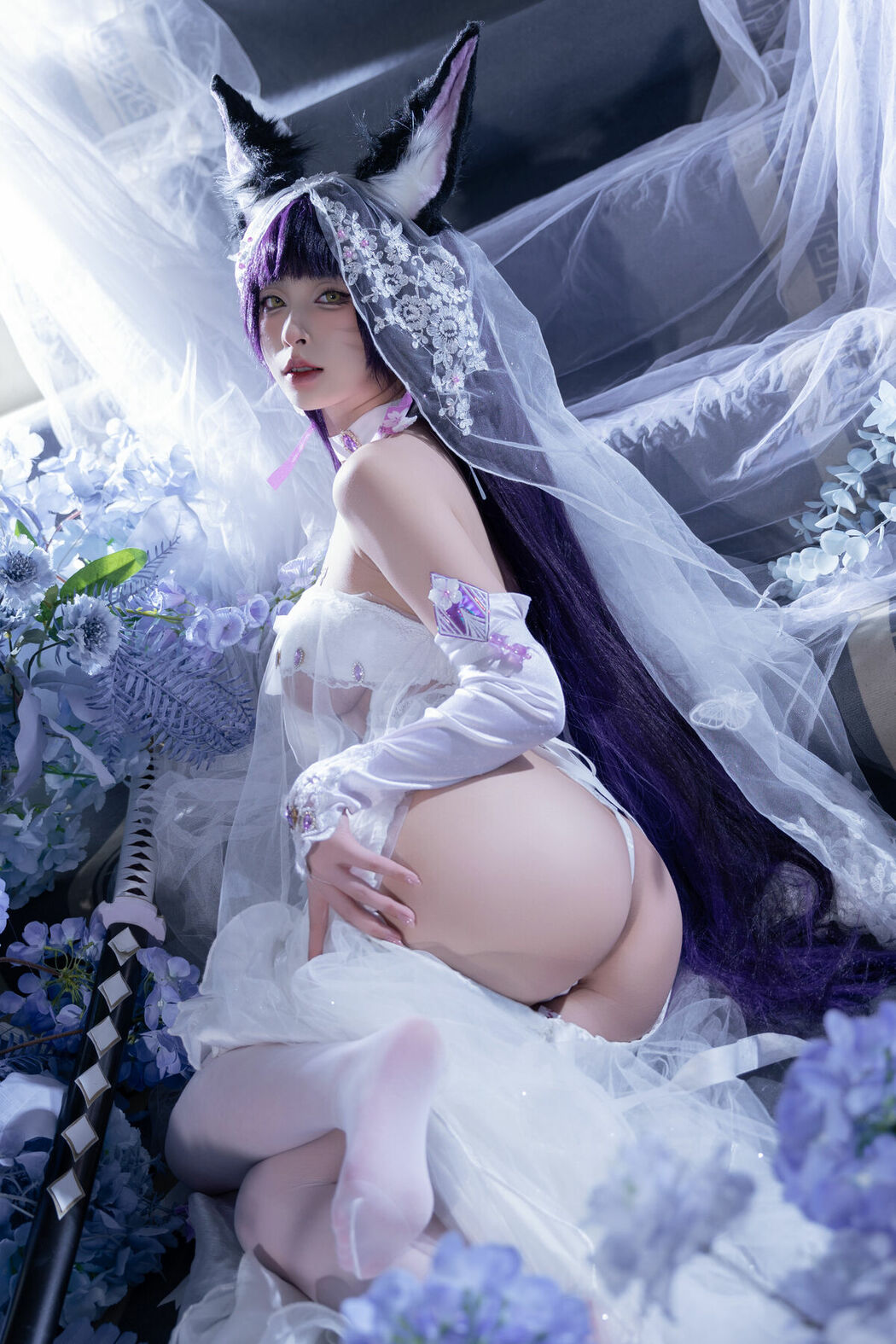 Coser@清水由乃 – 碧蓝航线 武藏紫藤花 (52P – 1V)