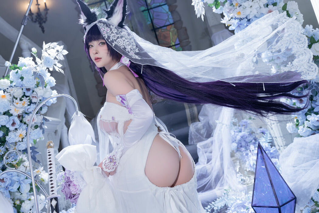 Coser@清水由乃 – 碧蓝航线 武藏紫藤花 (52P – 1V)
