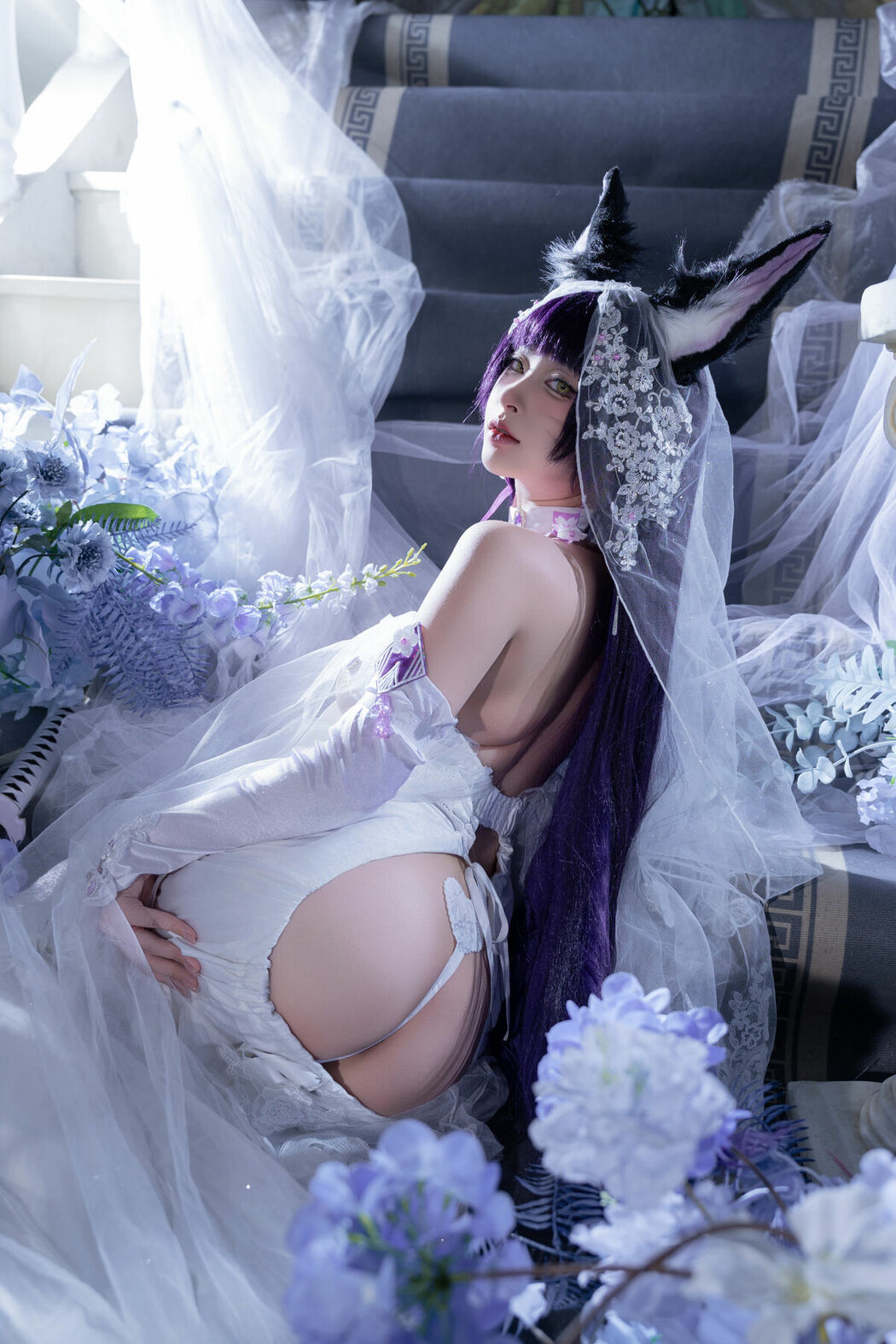 Coser@清水由乃 – 碧蓝航线 武藏紫藤花 (52P – 1V)