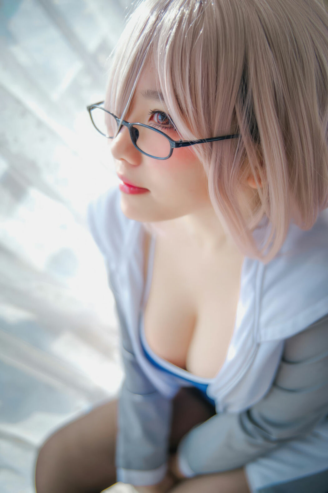 Coser@阿半今天很开心 – 玛修同人体操服 (21P)