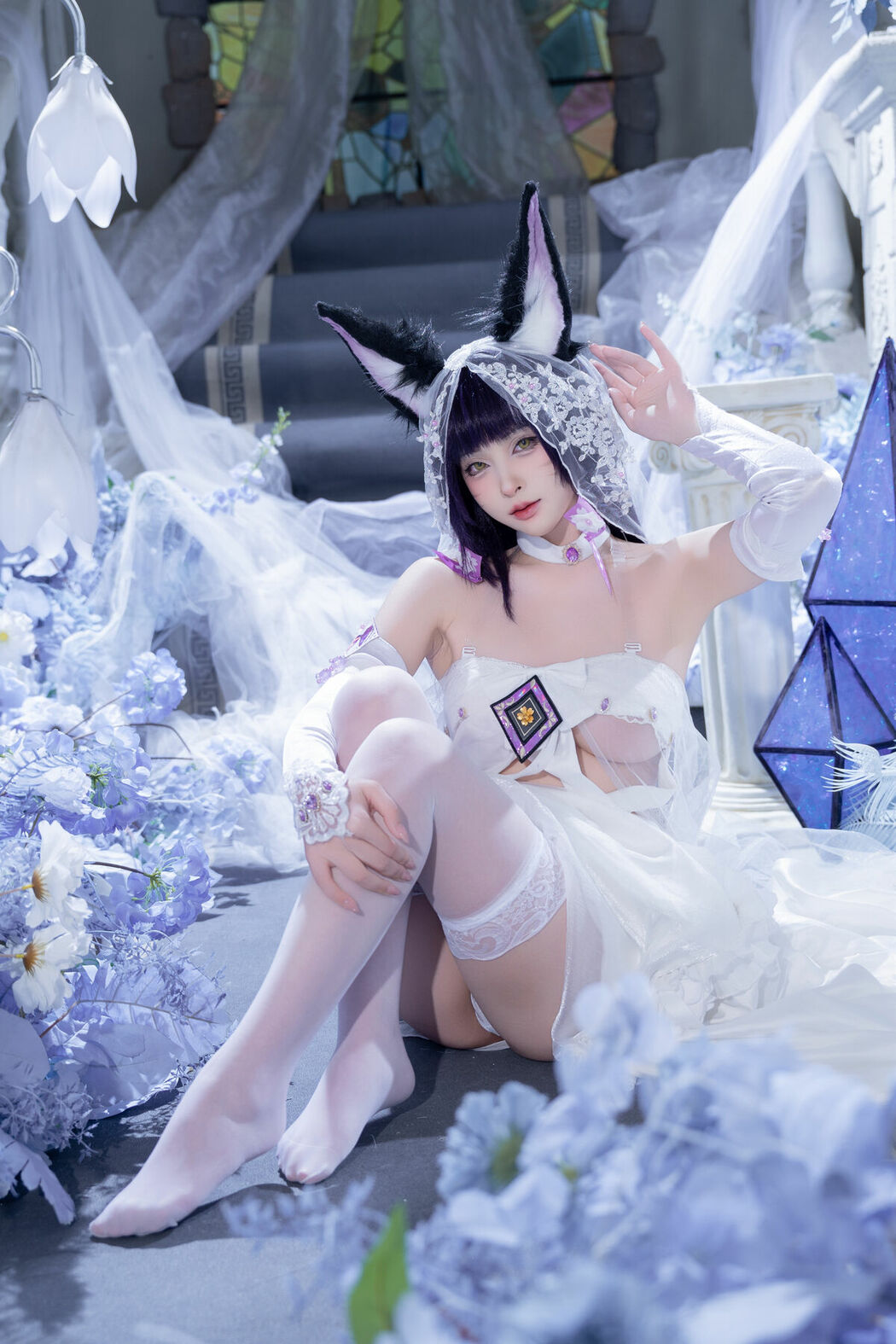 Coser@清水由乃 – 碧蓝航线 武藏紫藤花 (52P – 1V)