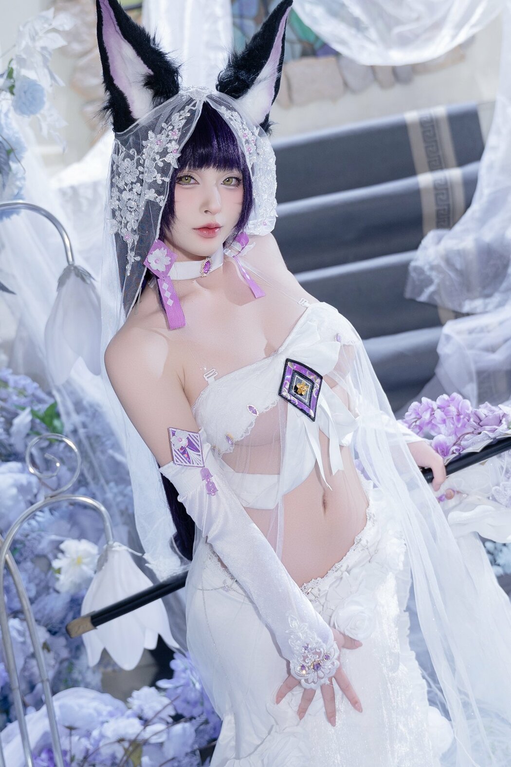 Coser@清水由乃 – 碧蓝航线 武藏紫藤花 (52P – 1V) Cover Photo