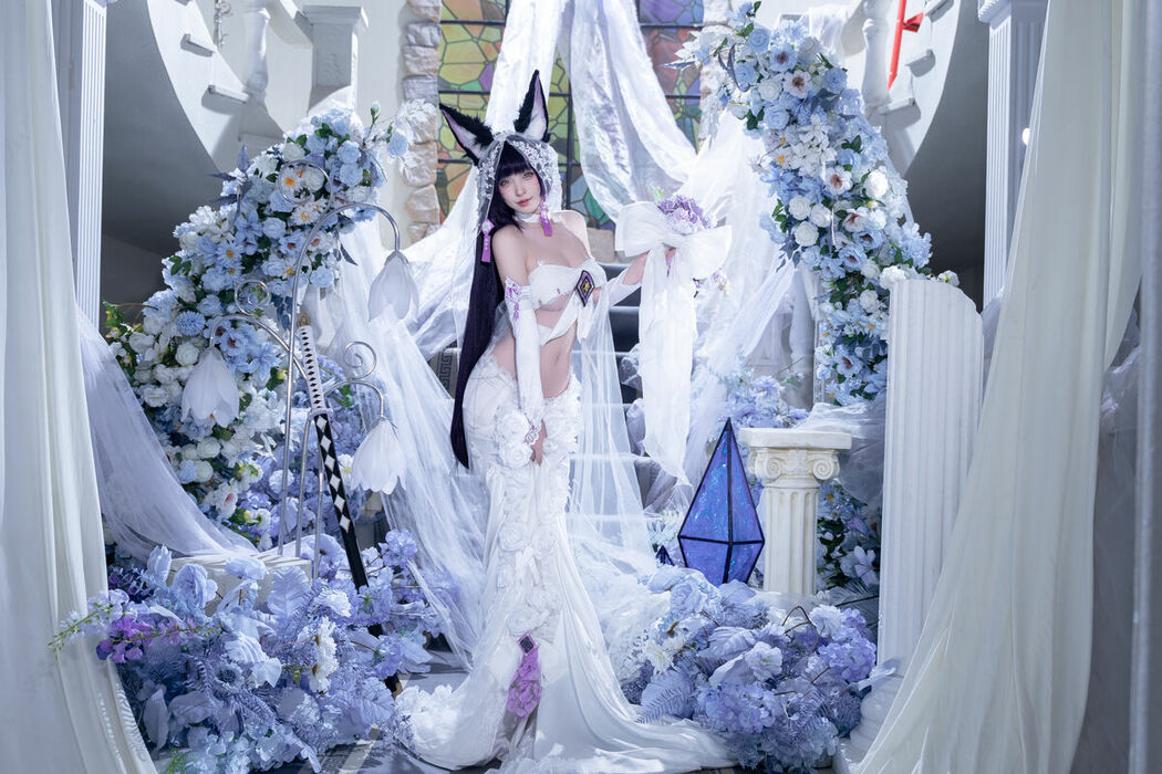 Coser@清水由乃 – 碧蓝航线 武藏紫藤花 (52P – 1V)