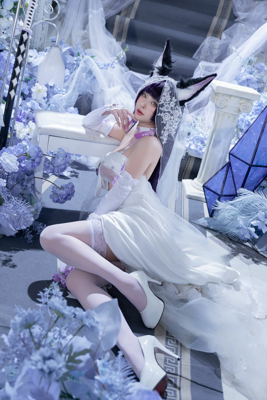 Coser@清水由乃 – 碧蓝航线 武藏紫藤花 (52P – 1V)