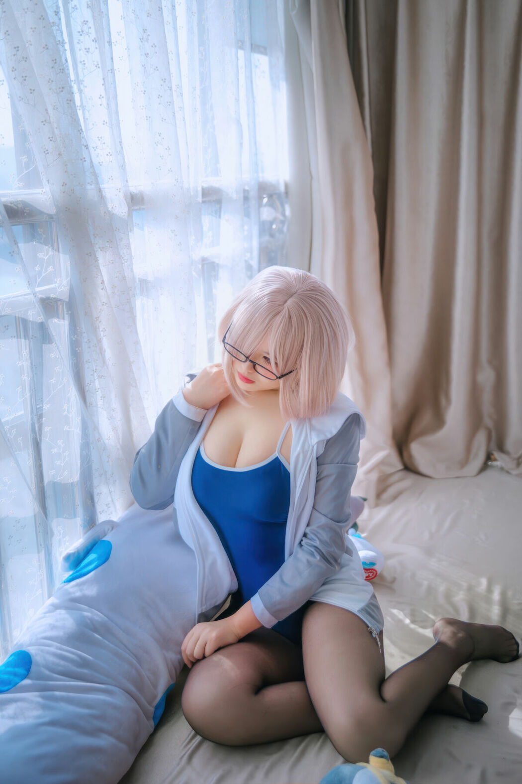 Coser@阿半今天很开心 – 玛修同人体操服 (21P)