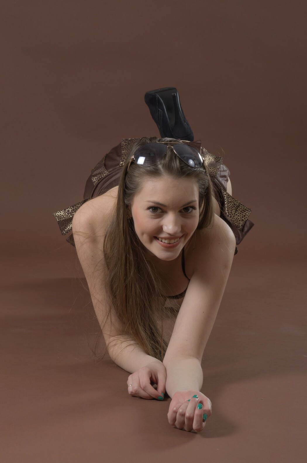 SilverAngels Ksenia &ndash; Brown Skirt