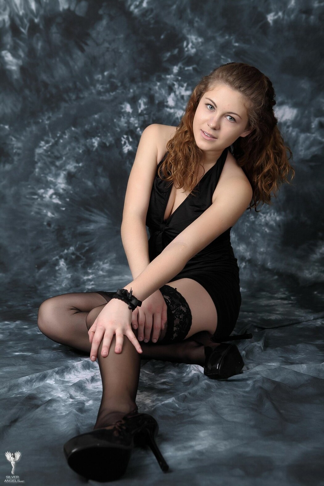 SilverAngels Sandrinya &ndash; Black Stockings 3