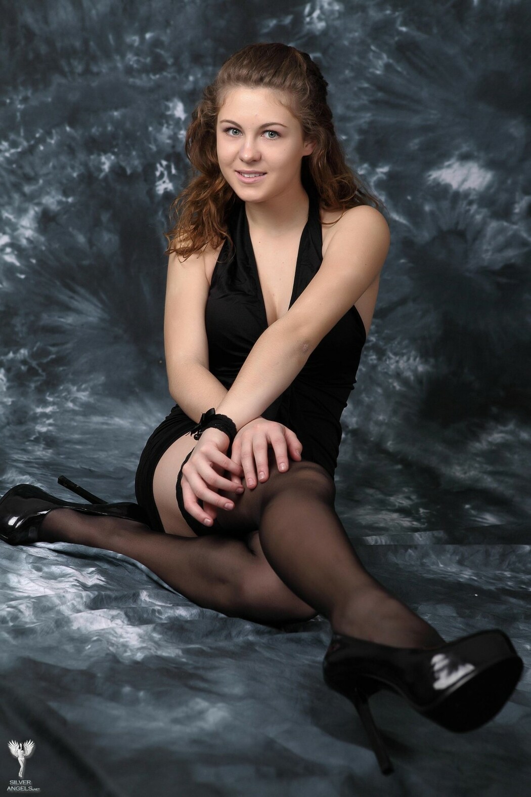 SilverAngels Sandrinya &ndash; Black Stockings 3