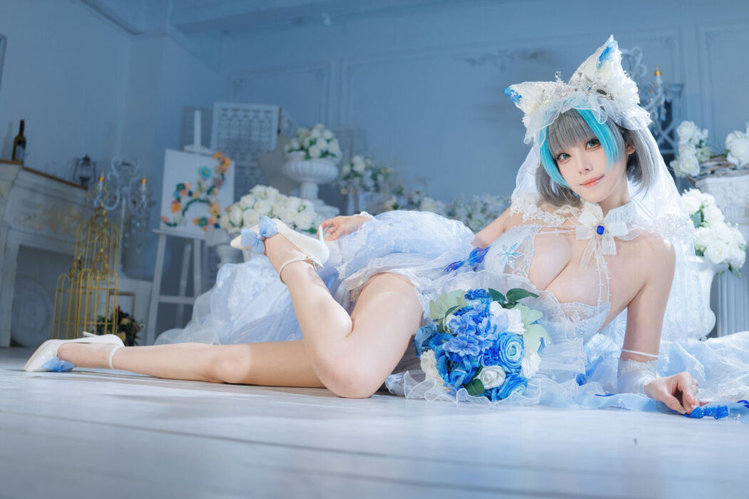 Coser@蜜汁猫裘 – 碧蓝航线 柴郡 花嫁 Part02 (68P)