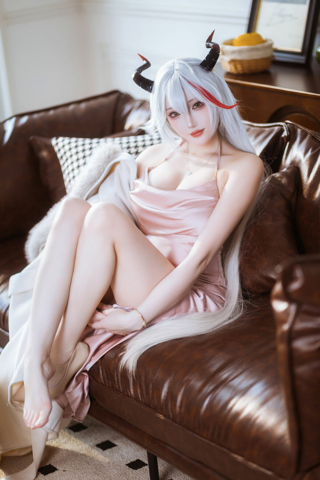 Coser@瓜希酱 – 碧蓝航线-埃吉尔睡衣 (21P)