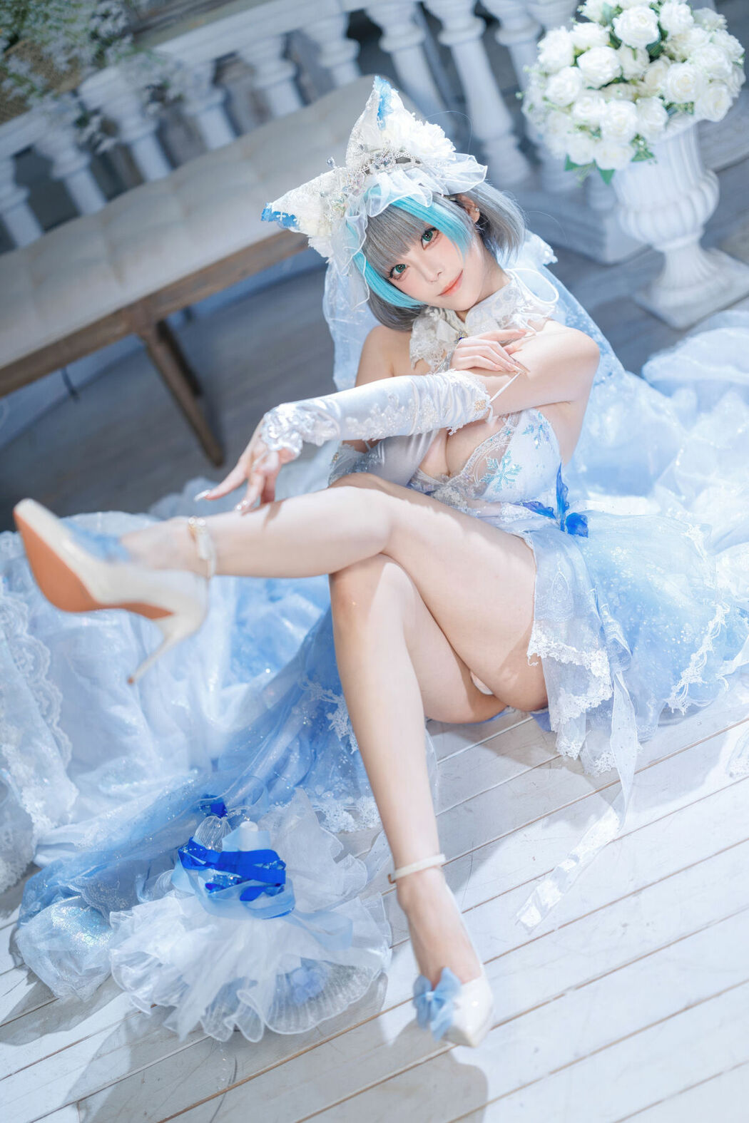 Coser@蜜汁猫裘 – 碧蓝航线 柴郡 花嫁 Part02 (68P)