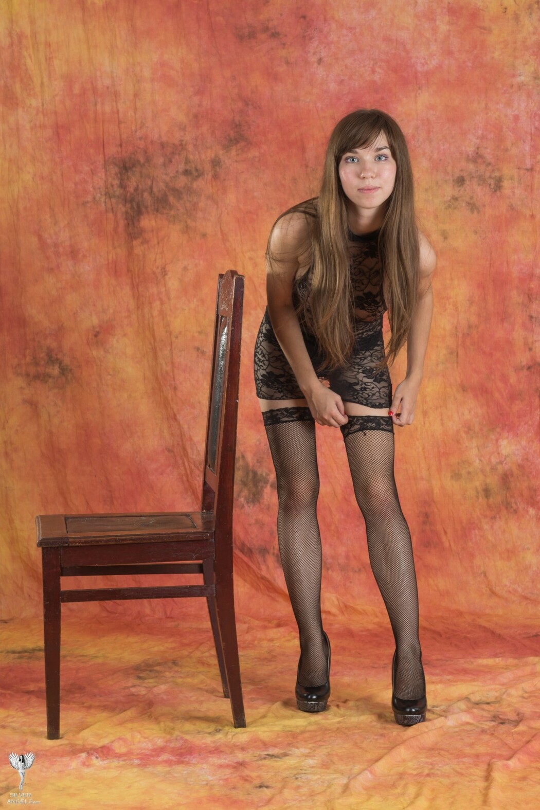 SilverAngels Evgeniya &ndash; Black Stockings 1