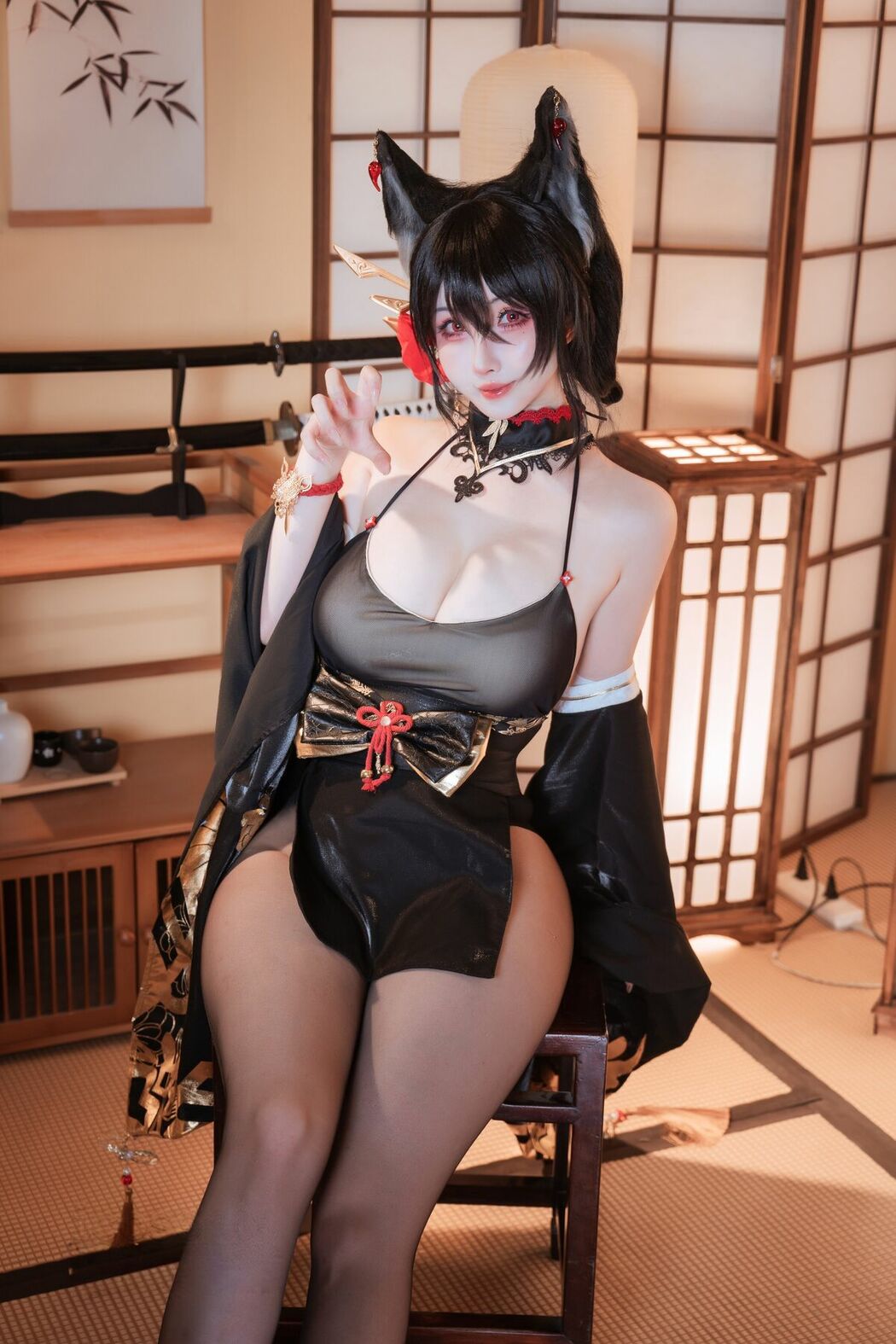 Coser@rioko凉凉子 – 碧蓝航线 近江 浅间 (61P)
