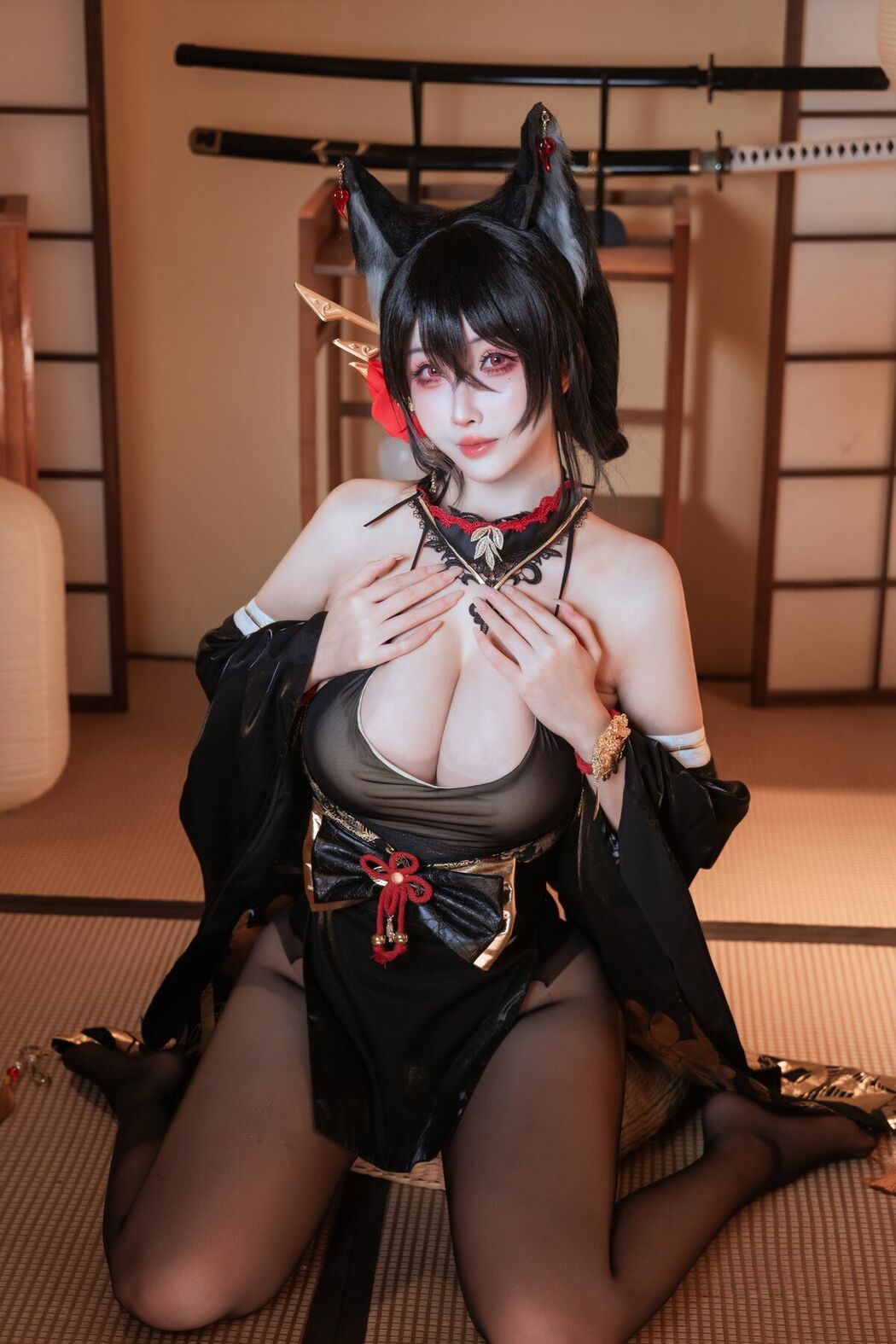 Coser@rioko凉凉子 – 碧蓝航线 近江 浅间 (61P)