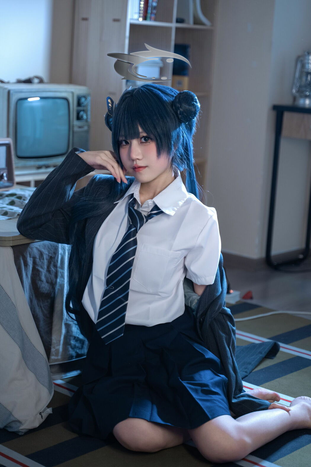 Coser@清水凪 – 龙华妃咲JK (53P)