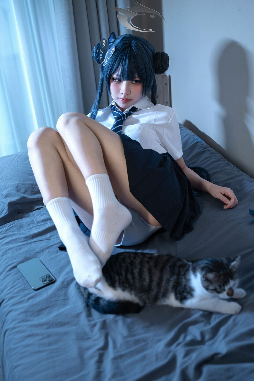 Coser@清水凪 – 龙华妃咲JK (53P)