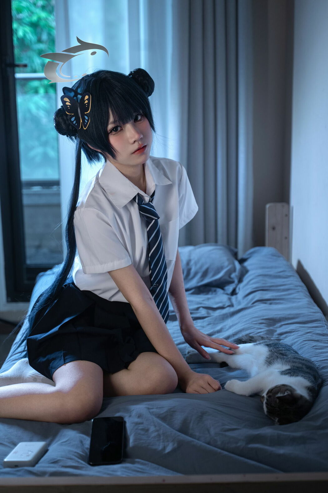 Coser@清水凪 – 龙华妃咲JK (53P)