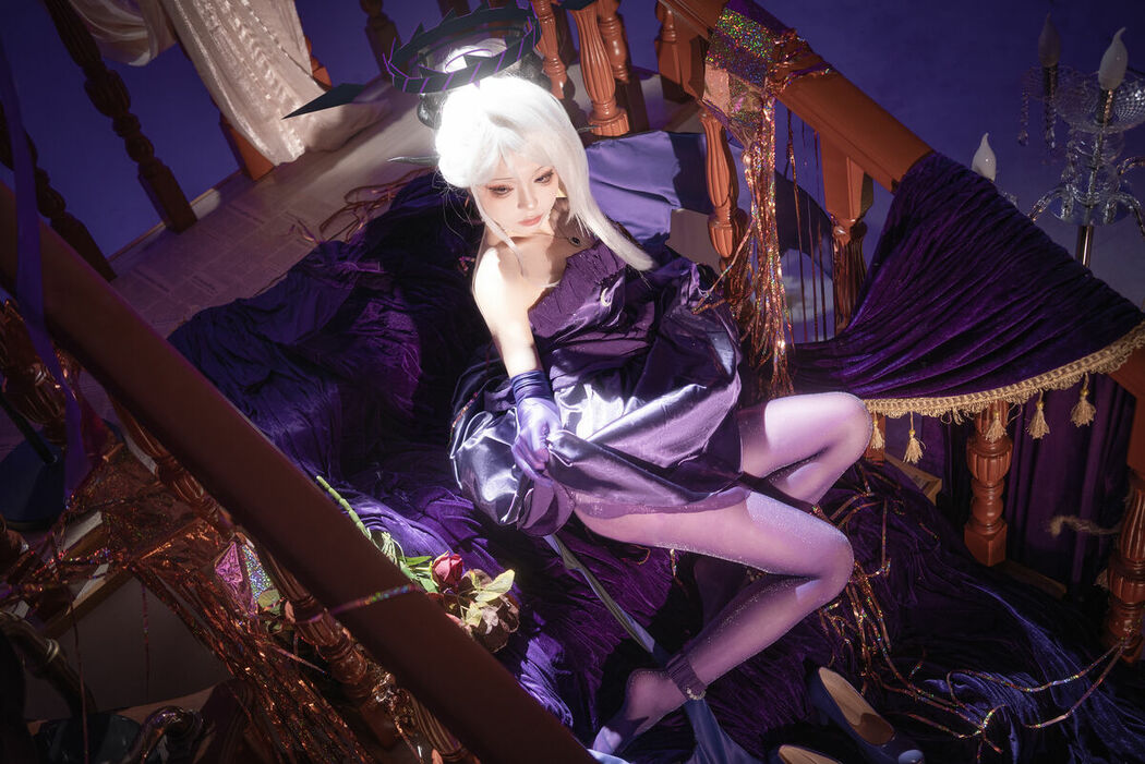 Coser@矢量鱼 – 蔚蓝档案 空崎日奈连衣裙 (35P)