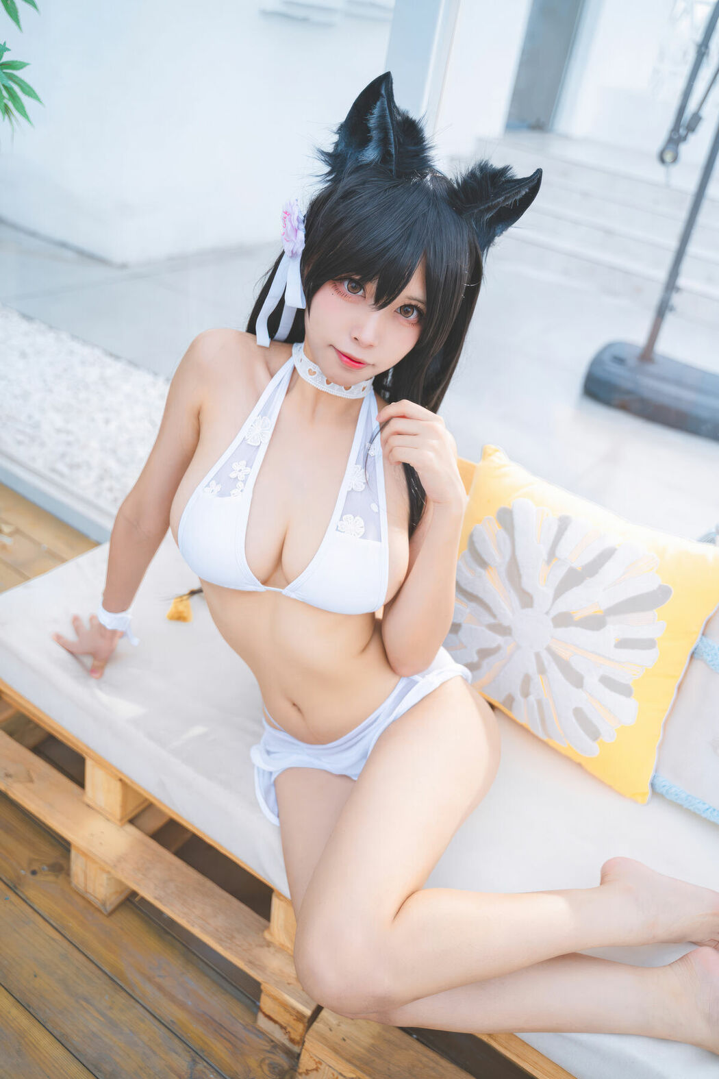 Coser@三無人型 – 碧蓝航线 爱宕 泳装 (31P)