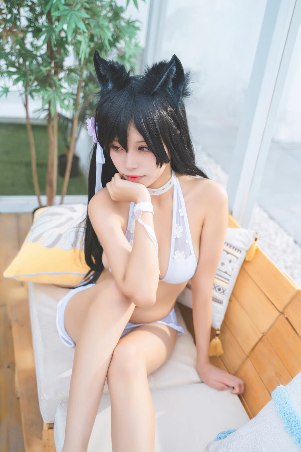 Coser@三無人型 – 碧蓝航线 爱宕 泳装 (31P)