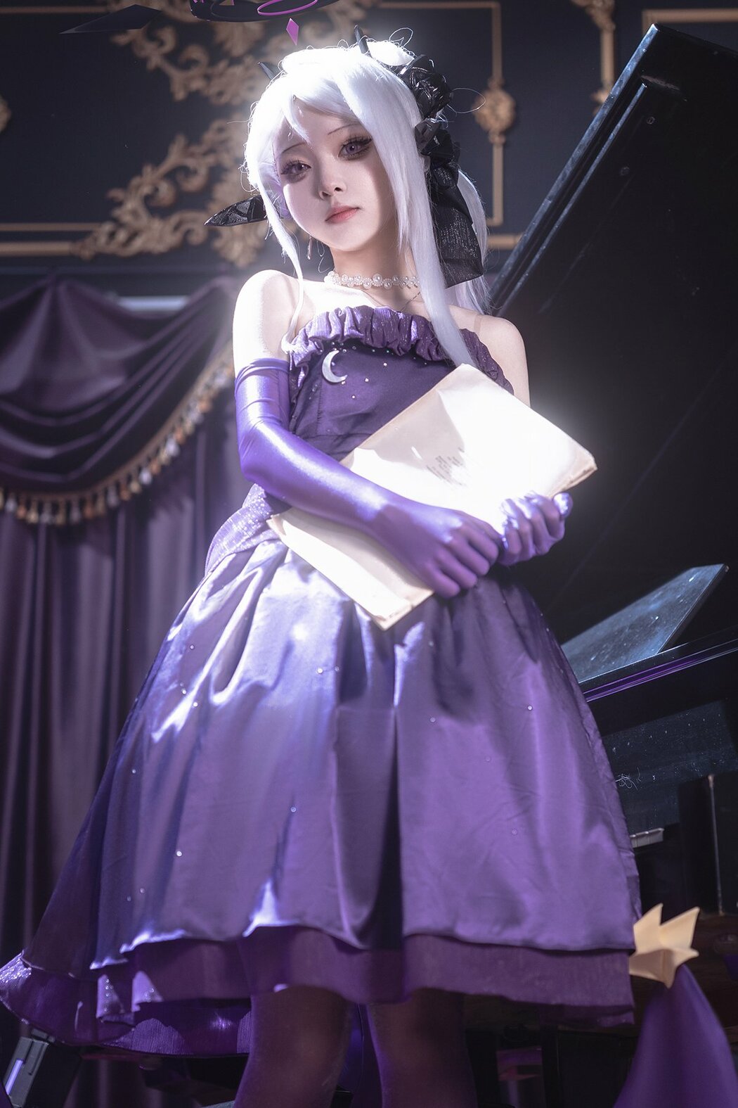 Coser@矢量鱼 – 蔚蓝档案 空崎日奈连衣裙 (35P) Cover Photo