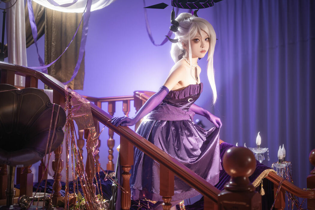 Coser@矢量鱼 – 蔚蓝档案 空崎日奈连衣裙 (35P)