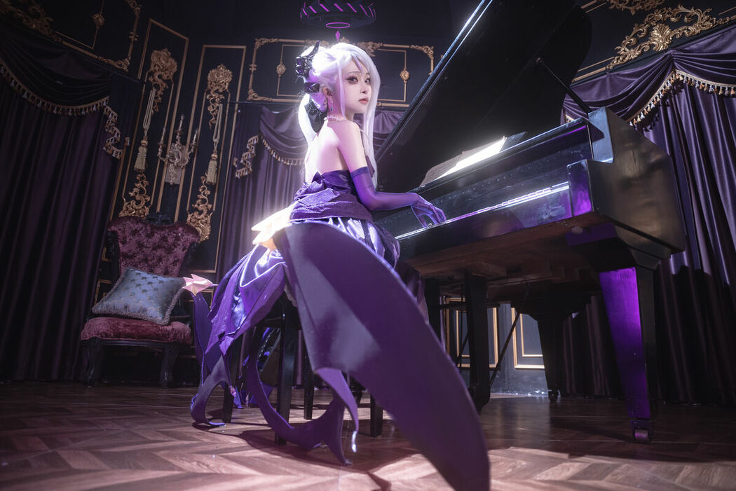 Coser@矢量鱼 – 蔚蓝档案 空崎日奈连衣裙 (35P)