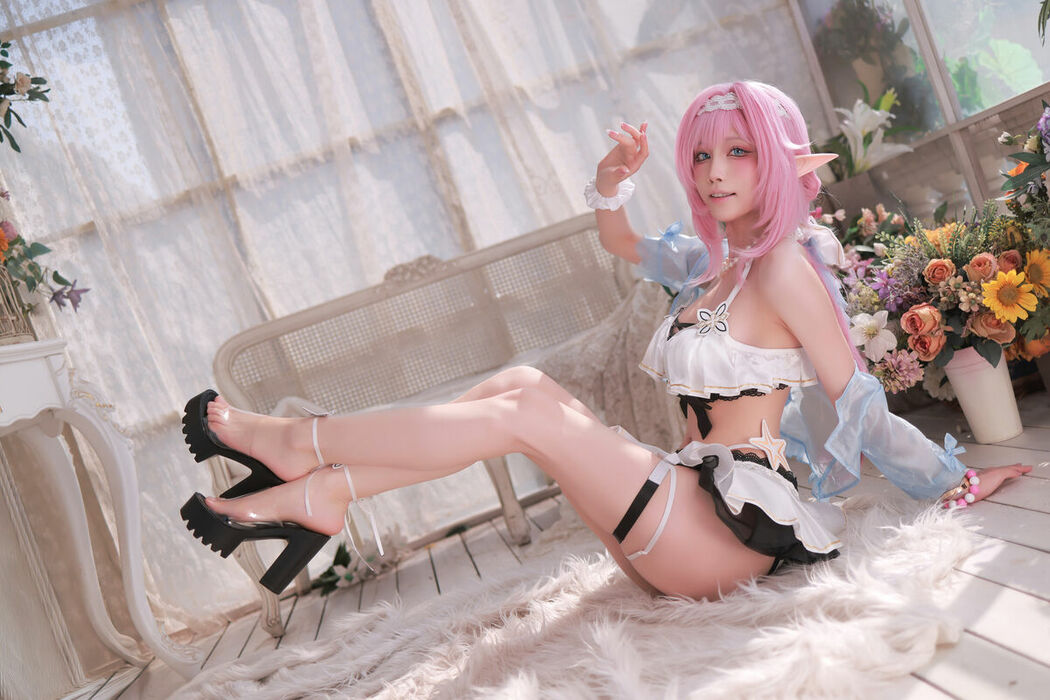 Coser@水淼Aqua – T2 Elysia Swimsuit Honkai Imapct3 (53P)