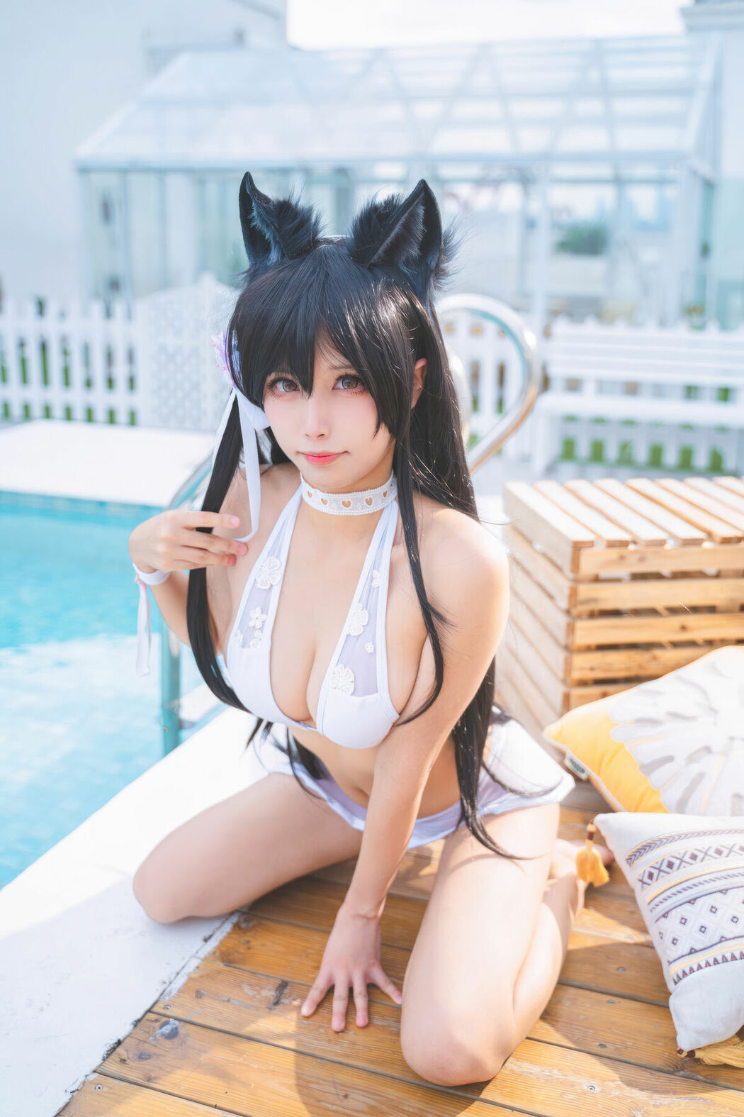 Coser@三無人型 – 碧蓝航线 爱宕 泳装 (31P)