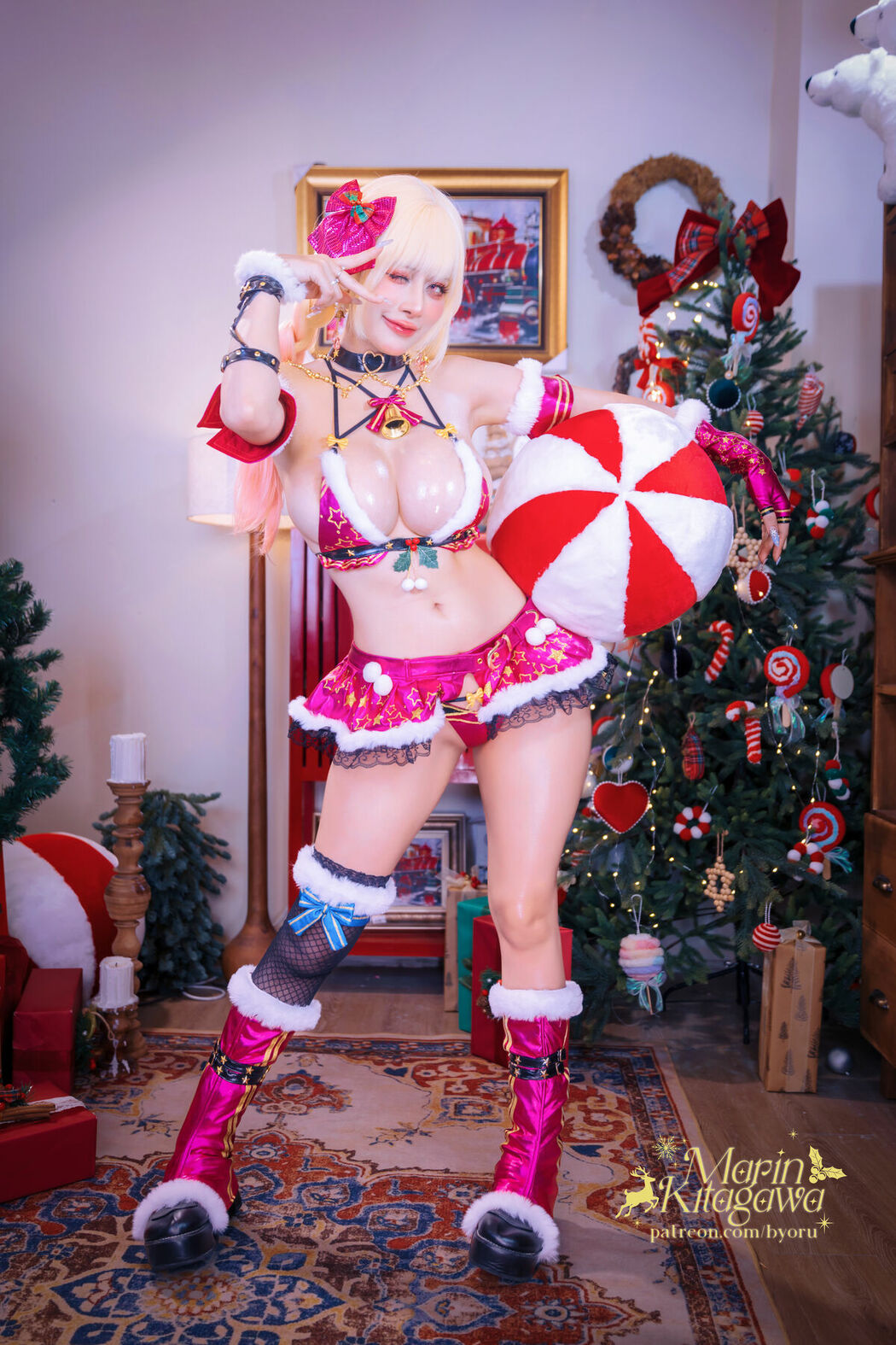 Coser@Byoru – Xmas Marin 更衣人偶坠入爱河 喜多川海梦圣诞 (63P – 29V)