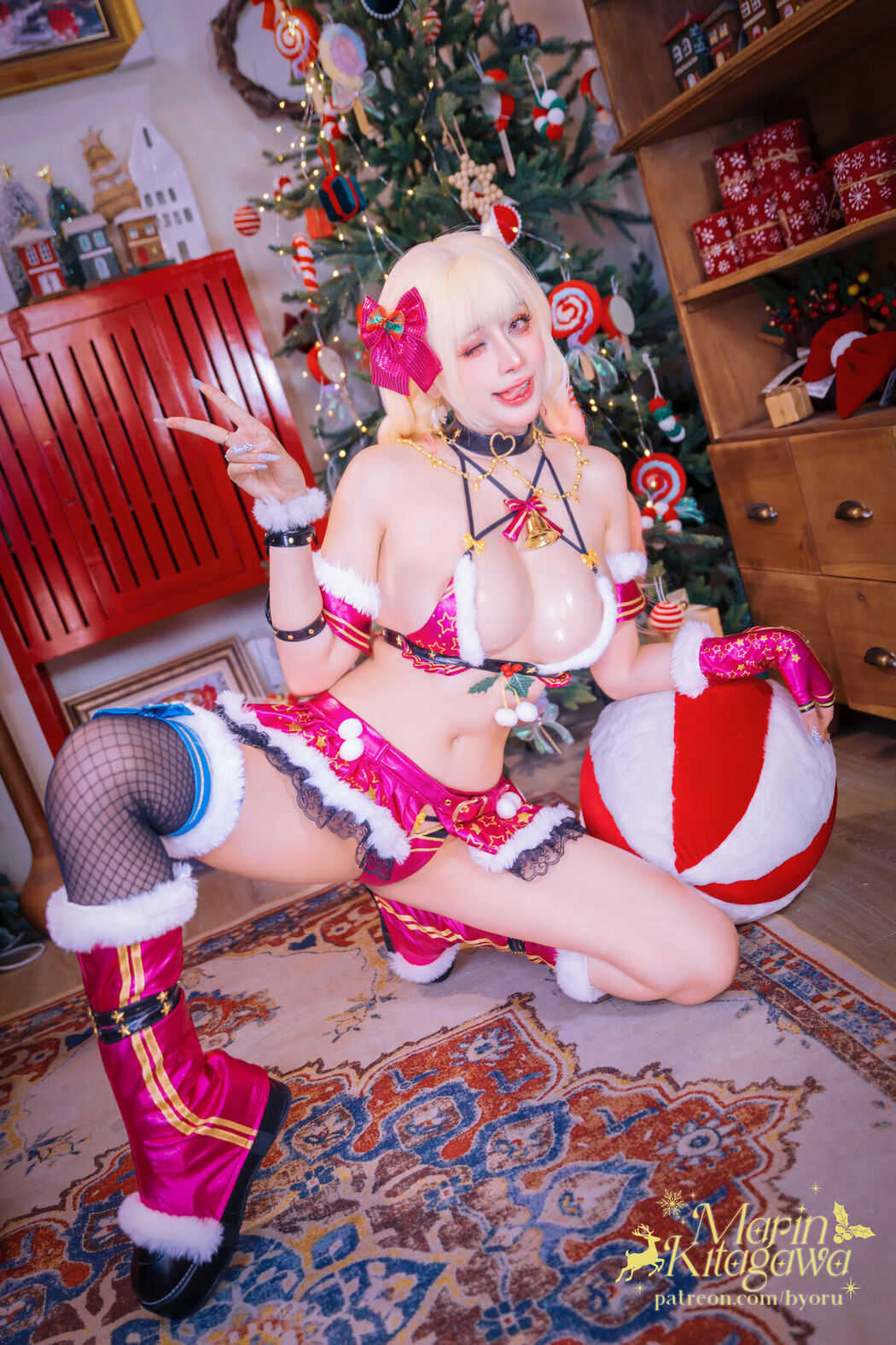 Coser@Byoru – Xmas Marin 更衣人偶坠入爱河 喜多川海梦圣诞 (63P – 29V)