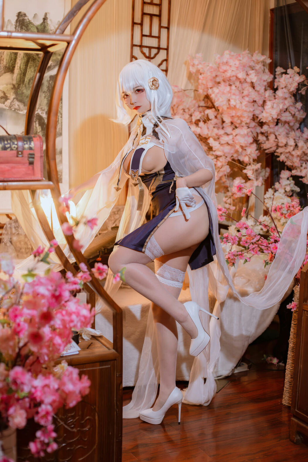 Coser@二佐Nisa – 碧蓝航线-天狼星旗袍 (26P)
