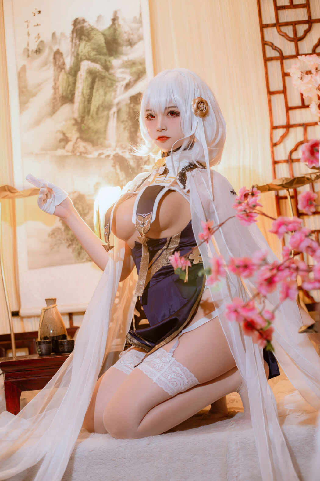 Coser@二佐Nisa – 碧蓝航线-天狼星旗袍 (26P)
