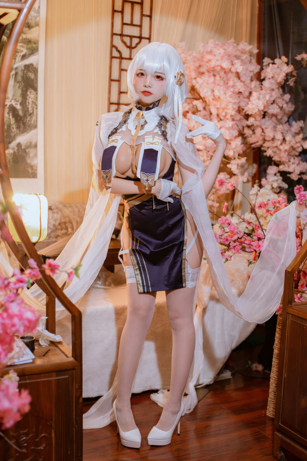 Coser@二佐Nisa – 碧蓝航线-天狼星旗袍 (26P)