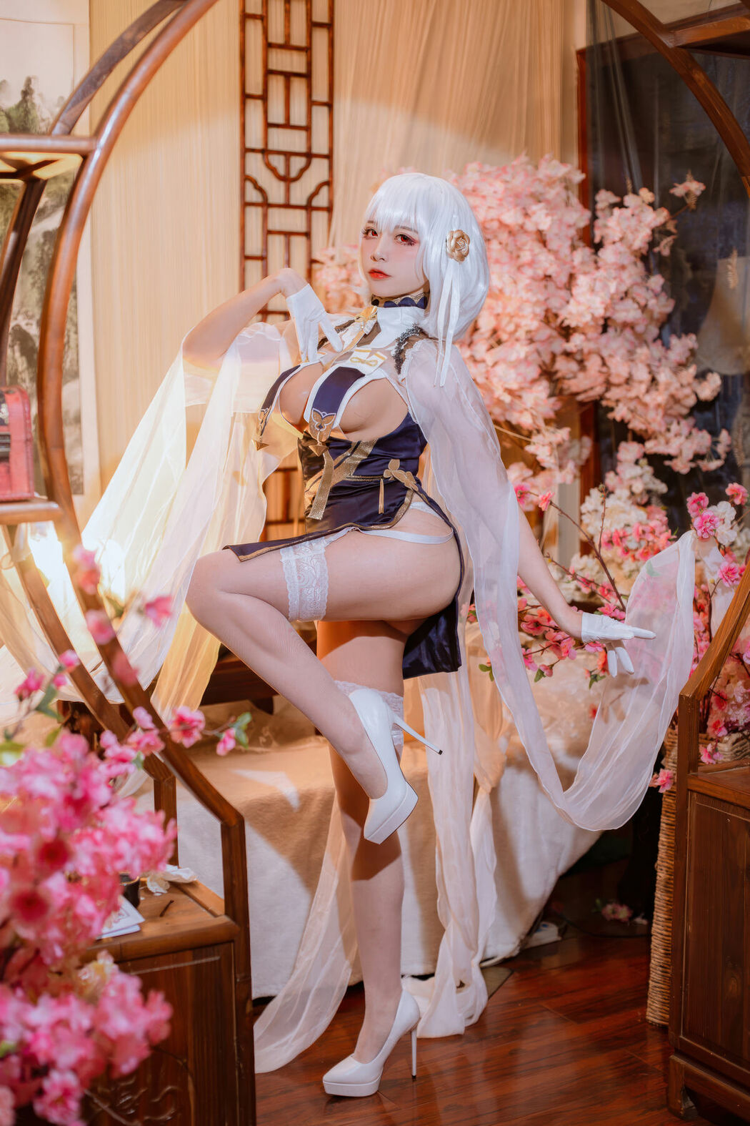 Coser@二佐Nisa – 碧蓝航线-天狼星旗袍 (26P)