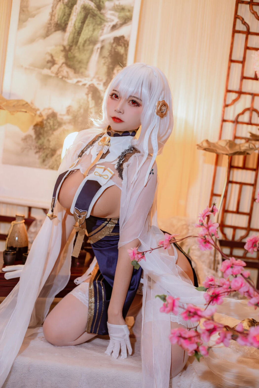 Coser@二佐Nisa – 碧蓝航线-天狼星旗袍 (26P)