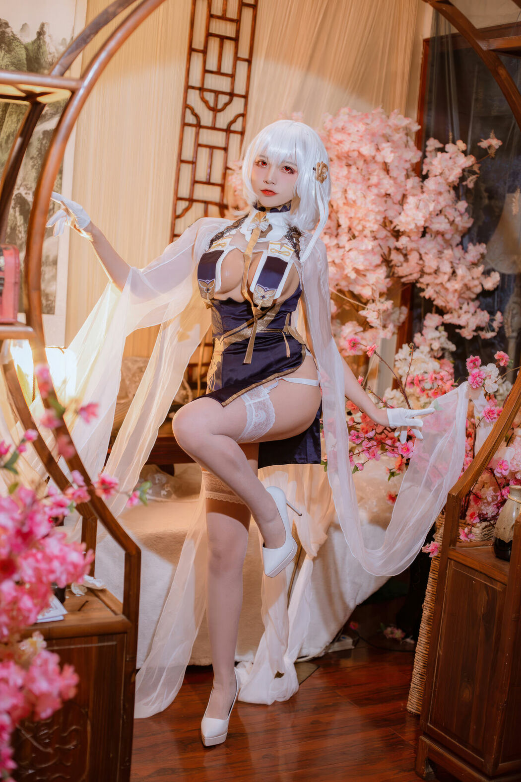 Coser@二佐Nisa – 碧蓝航线-天狼星旗袍 (26P)