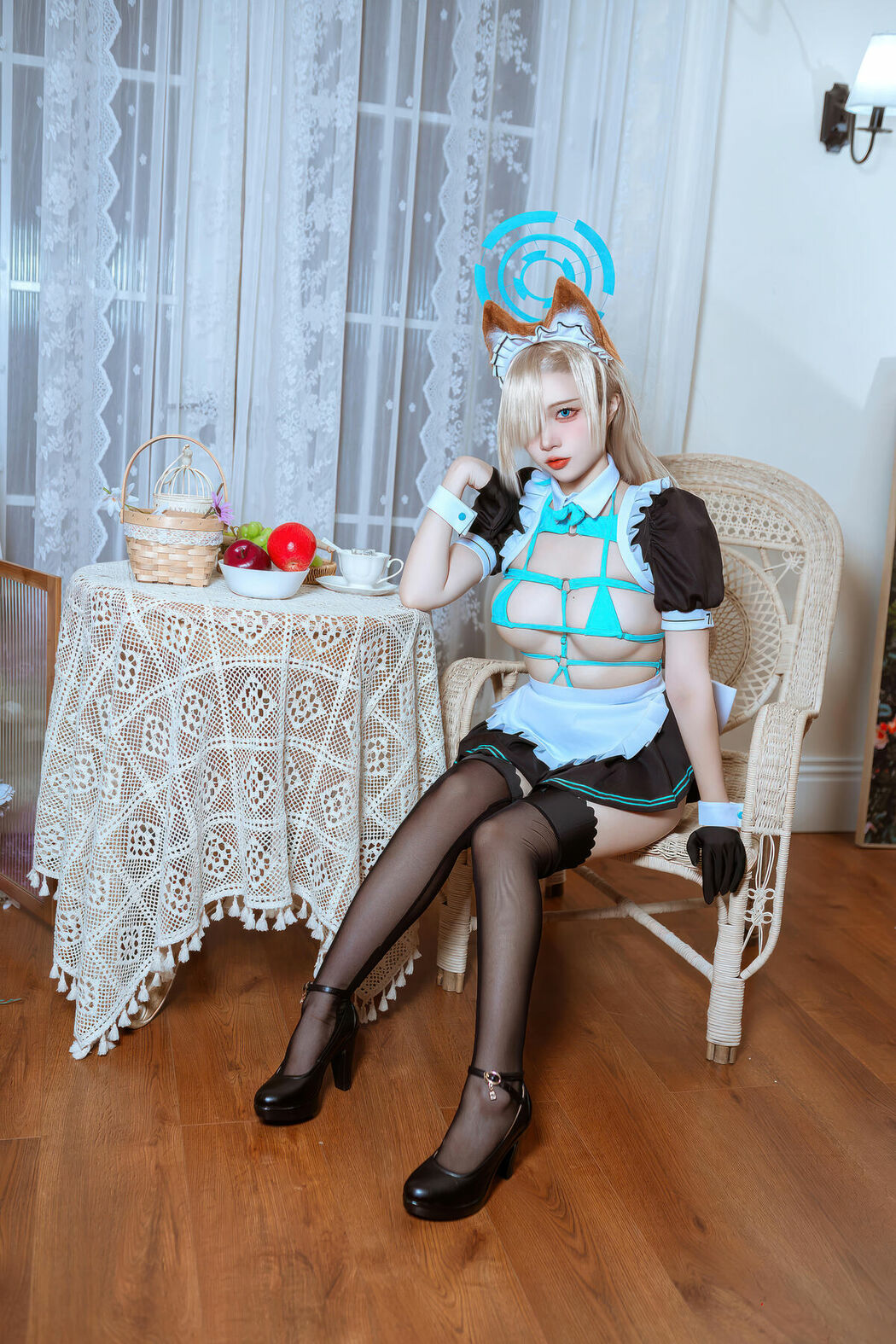 Coser@二佐Nisa – 蔚蓝档案 明日奈猫耳女仆 (40P)