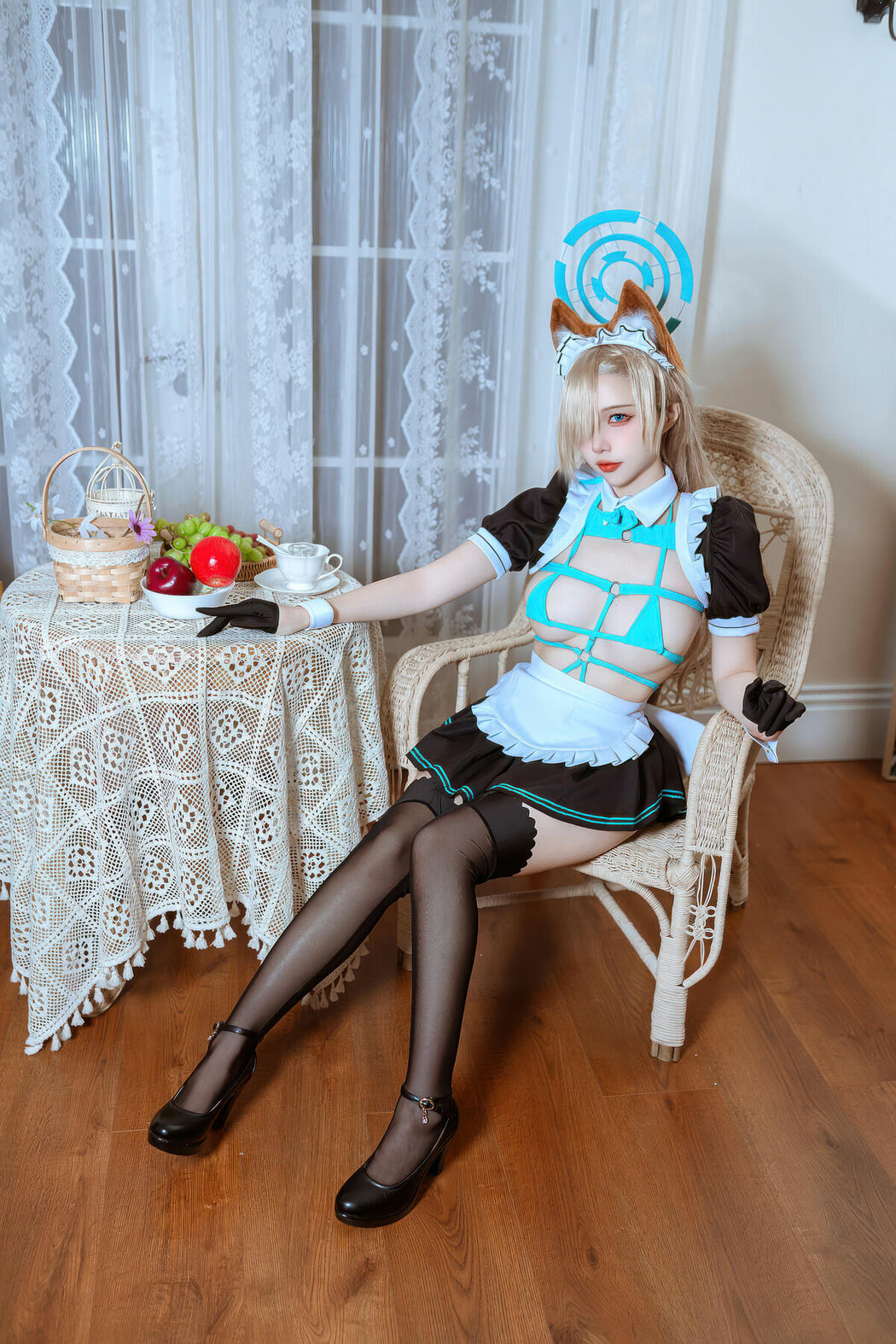 Coser@二佐Nisa – 蔚蓝档案 明日奈猫耳女仆 (40P)