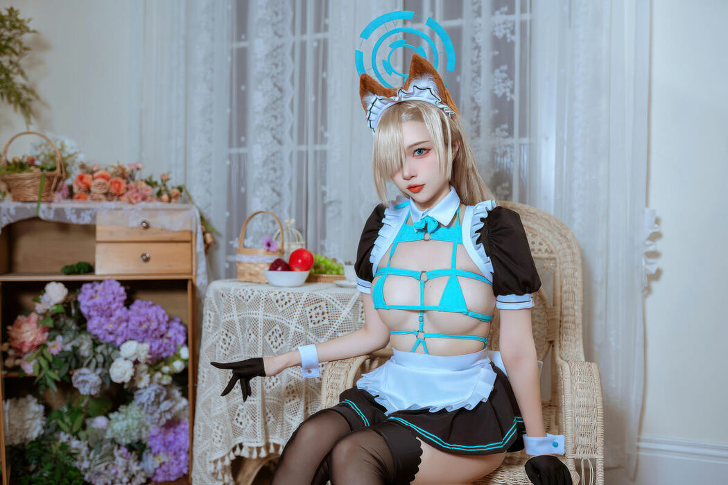 Coser@二佐Nisa – 蔚蓝档案 明日奈猫耳女仆 (40P)