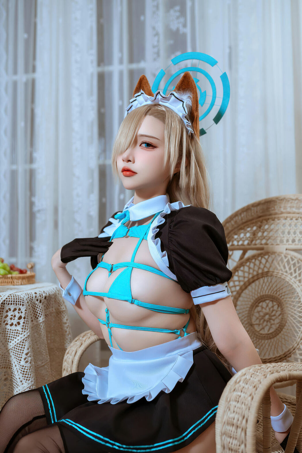 Coser@二佐Nisa – 蔚蓝档案 明日奈猫耳女仆 (40P)