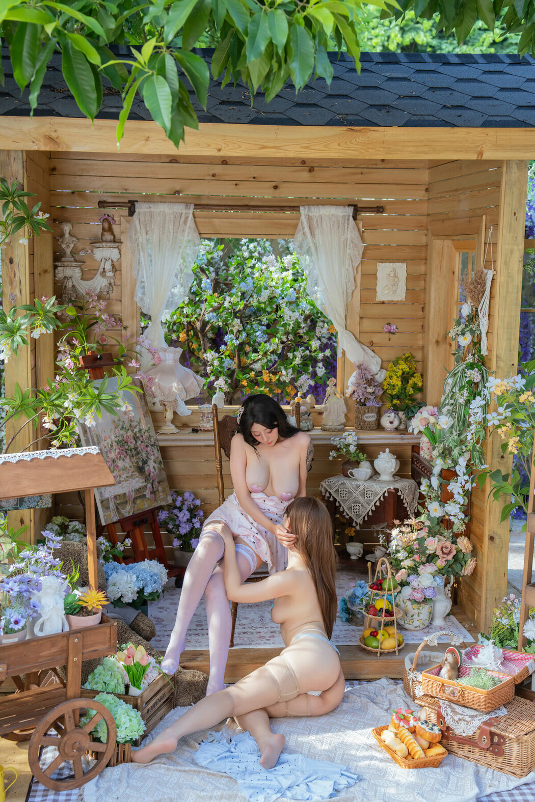 Coser@云溪溪 Yunx1x1 And 奶桃桃 And 奈汐酱nice – 花眠 (91P – 1V)