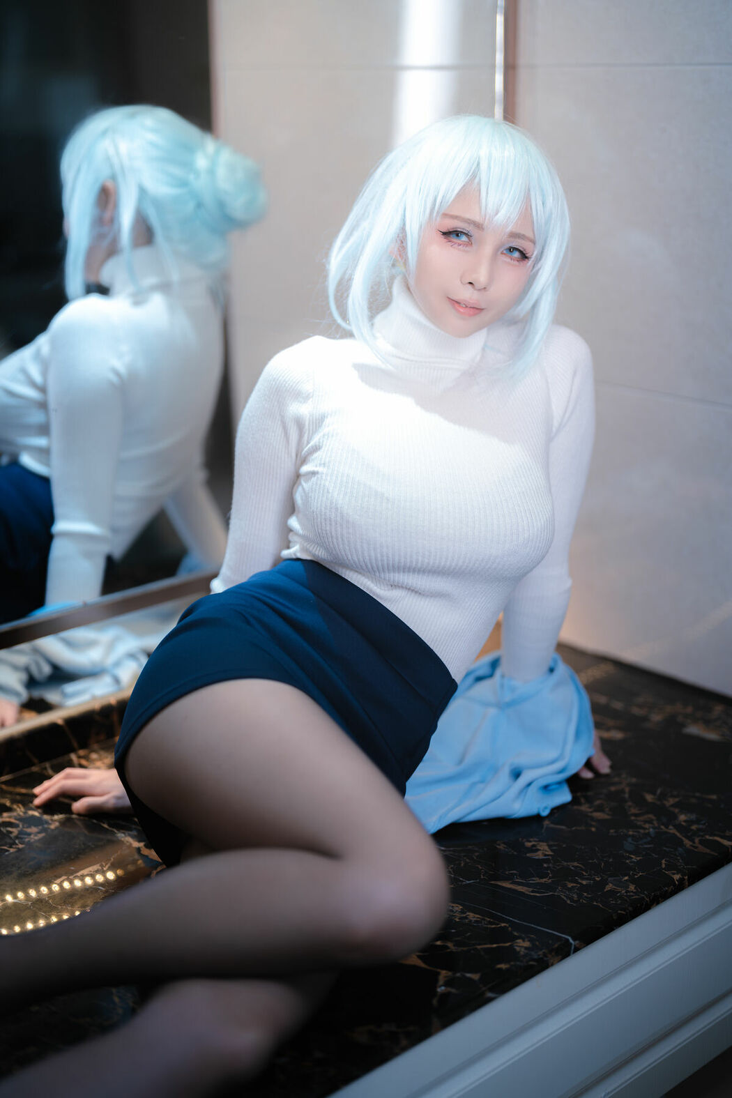 Coser@上杉绘梨落 – 雪女 (49P)