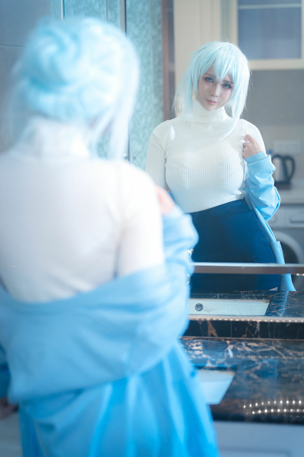 Coser@上杉绘梨落 – 雪女 (49P)