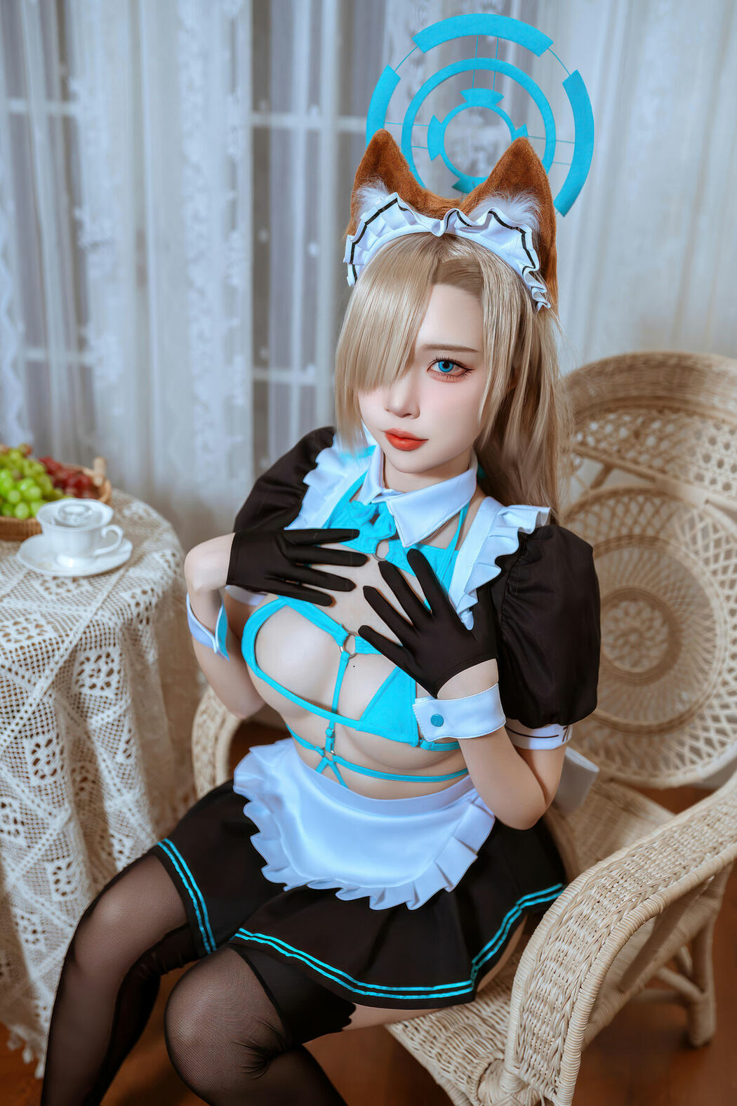 Coser@二佐Nisa – 蔚蓝档案 明日奈猫耳女仆 (40P)